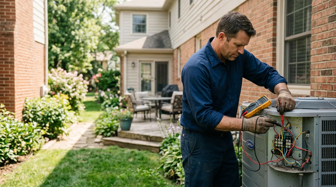 HVAC technician working near Canal Fulton, OH